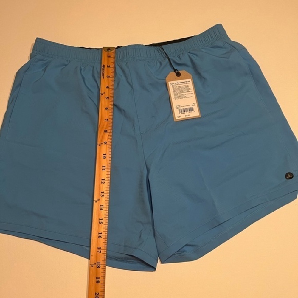 NWT Prana Men's Peak to Pavement Short Color Clear Sky Size 2XL (D4)